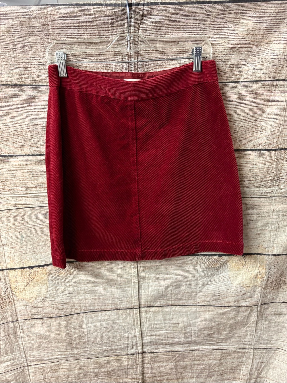 😍 LOFT Red Corduroy Mini Skirt